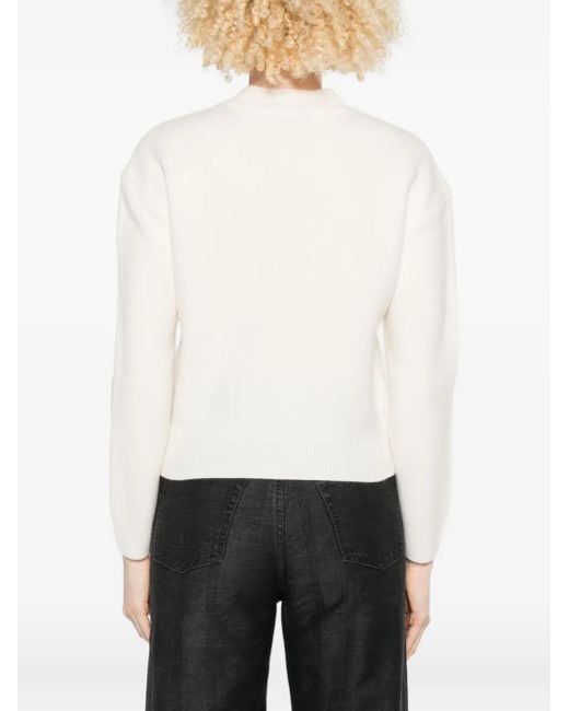 A.P.C. White 1987 Logo Jumper