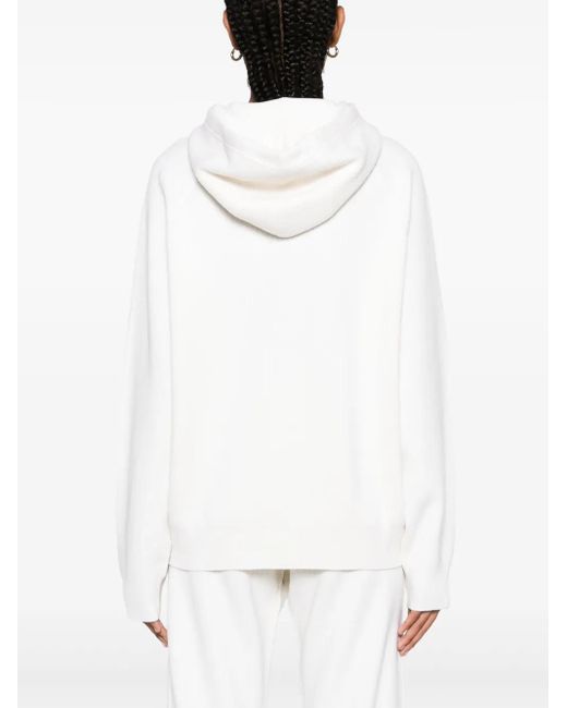 Casablanca White Casa Sport Ribbed Hoodie