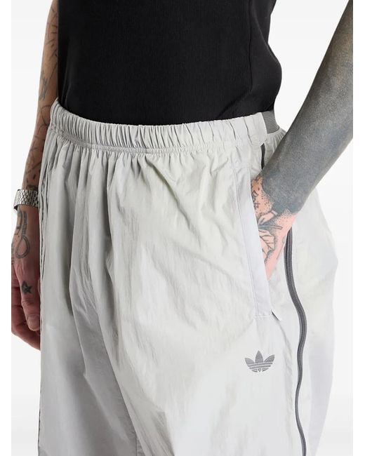 Adidas Gray Side-Zip Track Pants for men