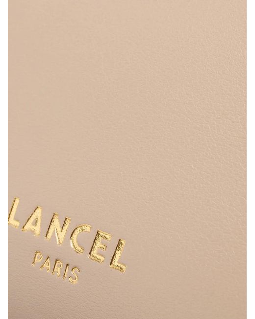 Lancel Natural Sac Porté Épaule Origami En Cuir