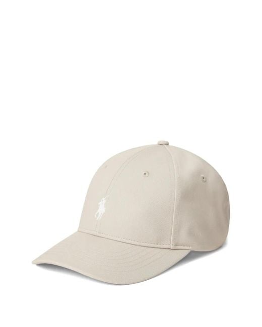 Ralph Lauren White Logo-Embroidered Baseball Cap for men