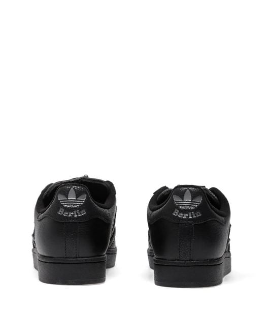 Adidas Superstar II Sneakers mit Nieten in Black für Herren