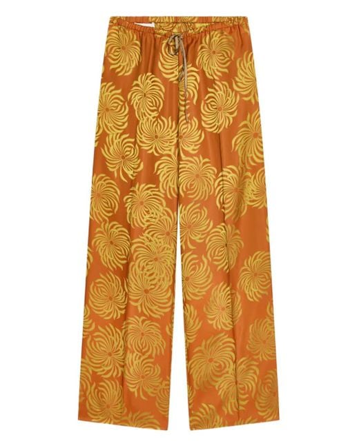 Dries Van Noten Yellow Hose Mit Elastischem Bund