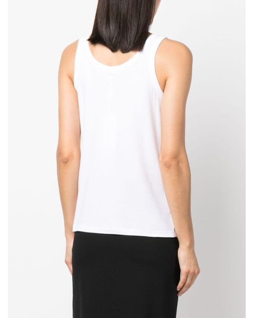 The Row White Frankie Top In Organic Cotton