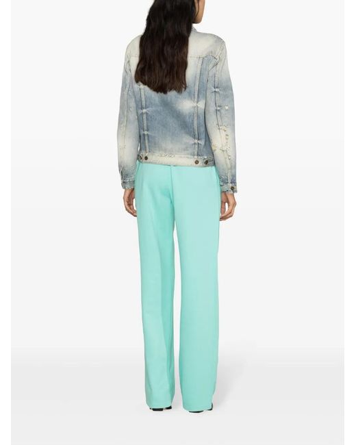 DSquared² Blue Logo-Print Cotton Track Pants