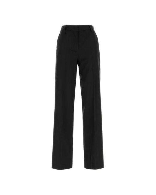 PT Torino Black Garcon Wide-Leg Trousers