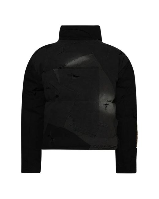 Who Decides War Black Upcycled Patchwork Jacket for men