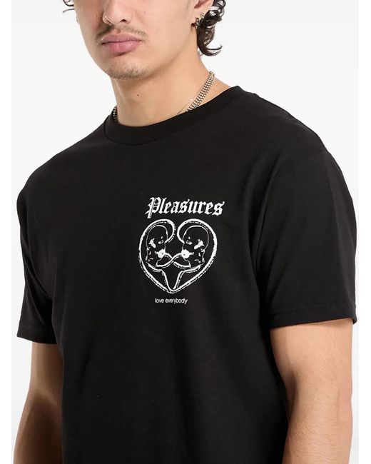 Pleasures Black Connected T-Shirt for men