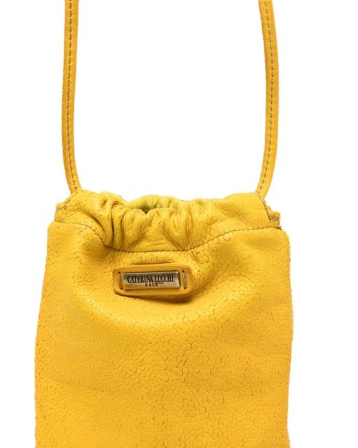 Caterina Lucchi Metallic Eva Leather Crossbody Bag