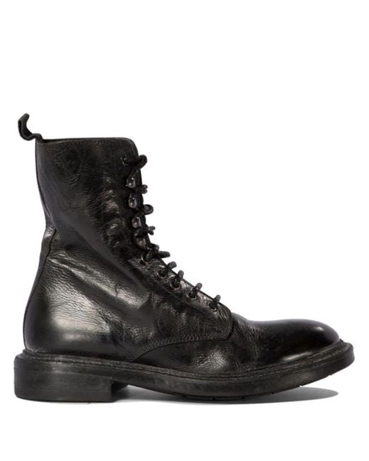Moma Black Ganero Leather Boots