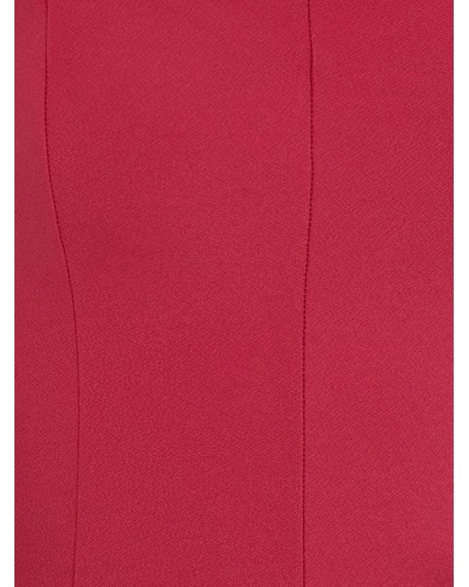 Abercrombie & Fitch Red Side-Slit Midi Dress