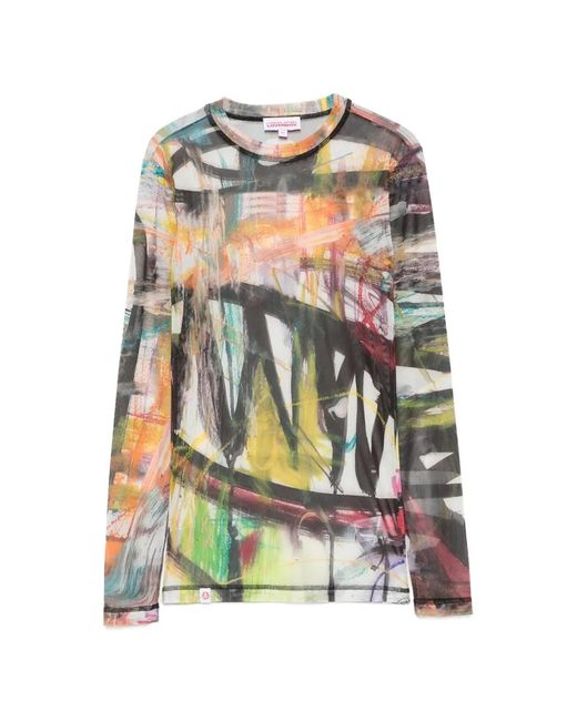 Charles Jeffrey White Graphic-Pattern T-Shirt