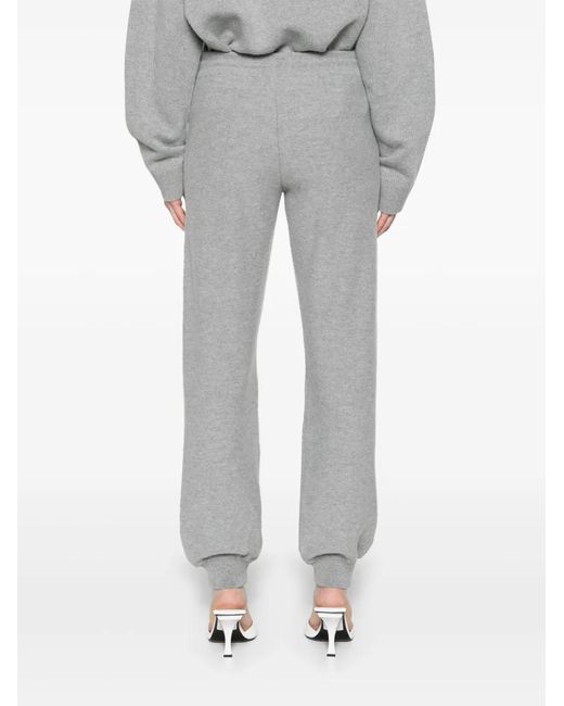 Pantalones De Chándal Con Cordones Versace de color Gray