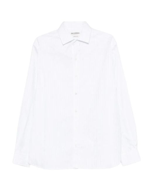 J.W. Anderson White Striped Shirt for men