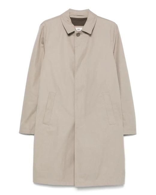 Herno White Single-Breasted Raincoat for men