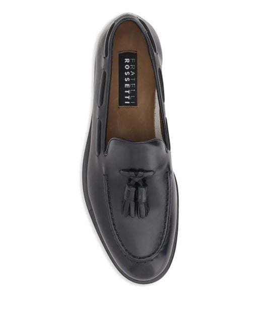 メンズ Fratelli Rossetti タッセル ローファー Gray
