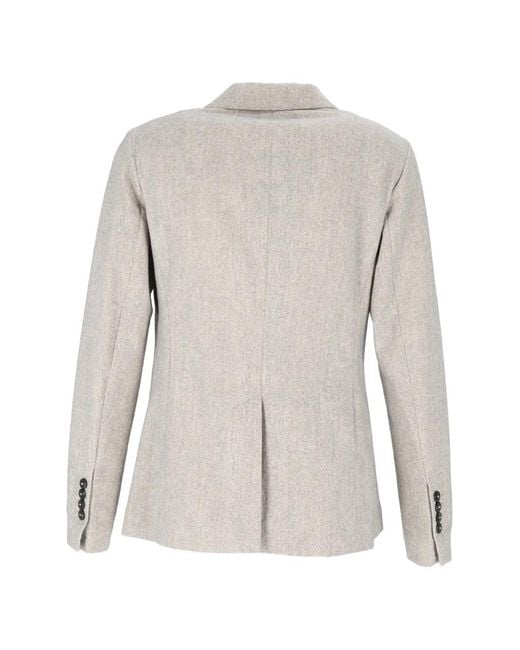 Circolo 1901 White Patch-Pocket Single-Breasted Jacket