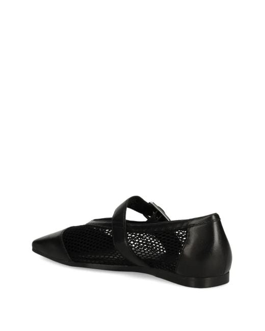 Vagabond Black Wioletta Buckle-Fastening Mesh Ballet Flats