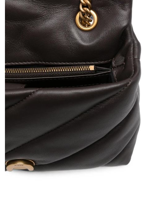 Pinko White Mini Puff New Buckle Shoulder Bag
