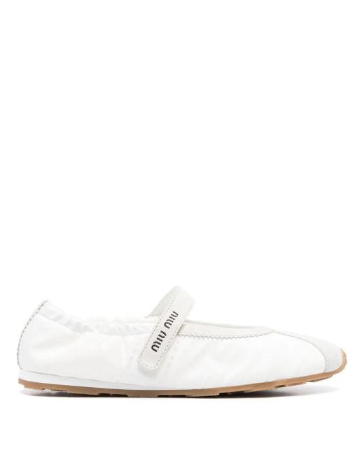 Mary Janes di Miu Miu in White