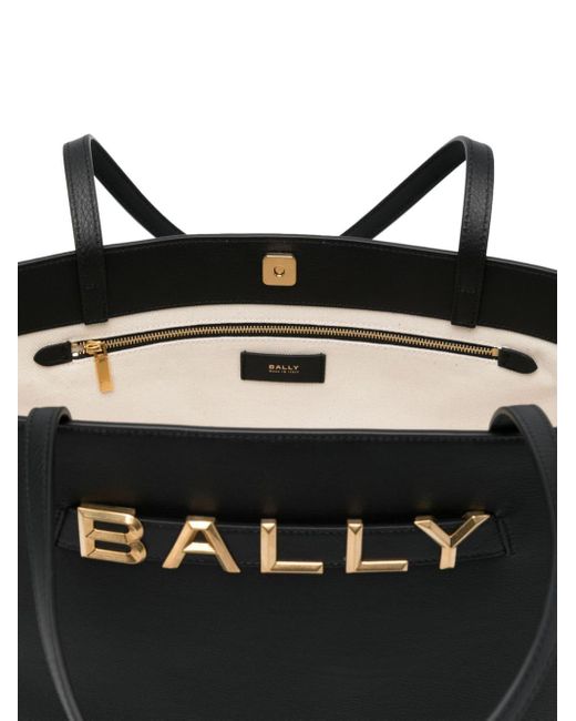 Bolso con letras del logo Bally de color Black