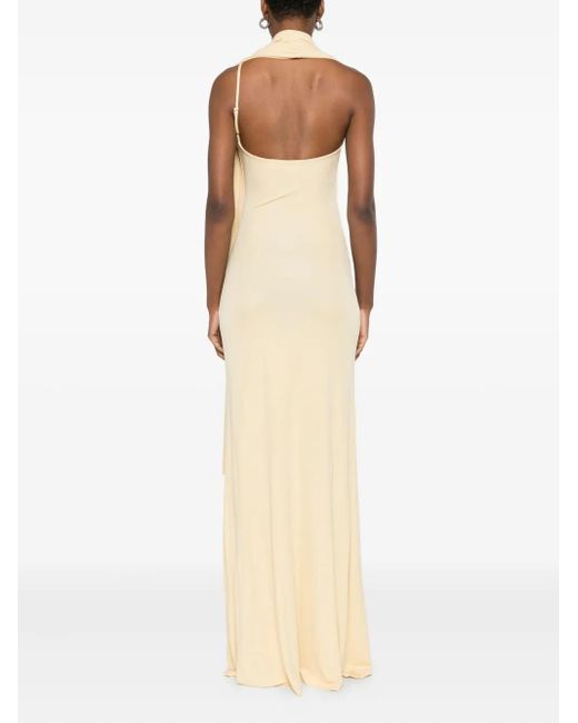 Robe Drapée À Dos-Nu Wisp AYA MUSE en coloris White