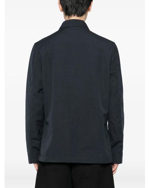 Universal Works Black Bakers Linen Jacket for men