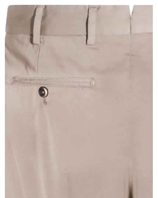 PT Torino Natural Pleated Trousers for men