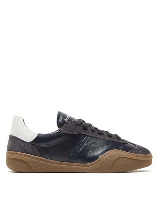 Acne Blue Patchwork Trainer for men