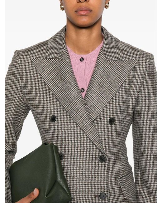 P.A.R.O.S.H. Gray Giacca Double-Breasted Jacket