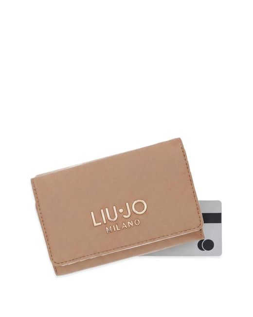 Liu Jo Natural Logo-Appliqué Wallet