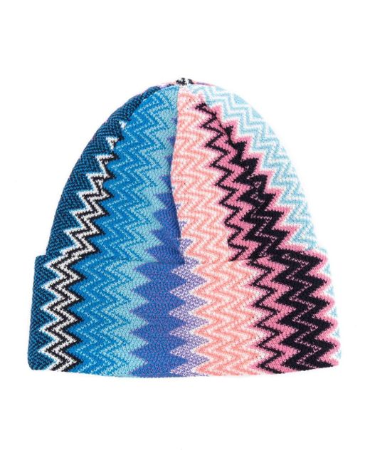 Missoni ジグザグ ビーニー Blue