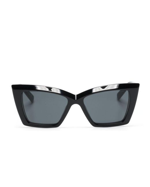Saint Laurent Gray Sl657 Cat-eye-frame Sunglasses