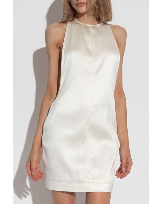 SAINT LAURENT★素敵！Silk Sleeveless Dress Saint Laurent - Black Chiffon Sleeveless Dress | Mitchell Stores