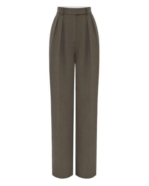 Alex Perry Gray Pleated Trousers