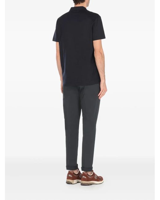 Dondup Blue V-Neck T-Shirt for men