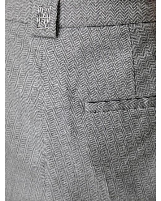 Marc O' Polo Gray Pressed-Crease Trousers