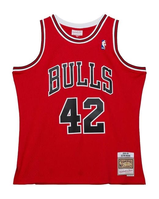 Mitchell & Ness Red Elton Brand Chicago Bulls 1999-00 Jersey for men