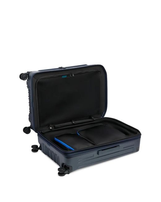 Piquadro Blue Medium Expandable Hardside Suitcase
