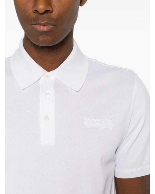 Givenchy Poloshirt Mit Logo-Patch in White für Herren