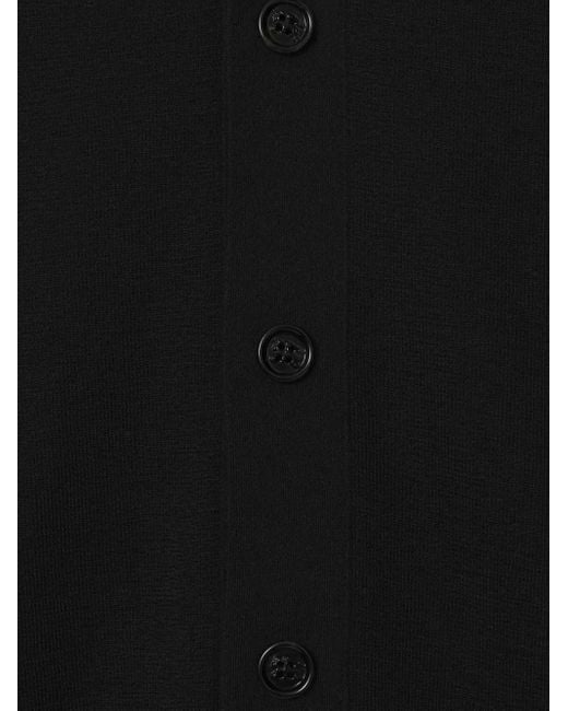 Burberry Black Seam-Detail Wool Cardigan for men