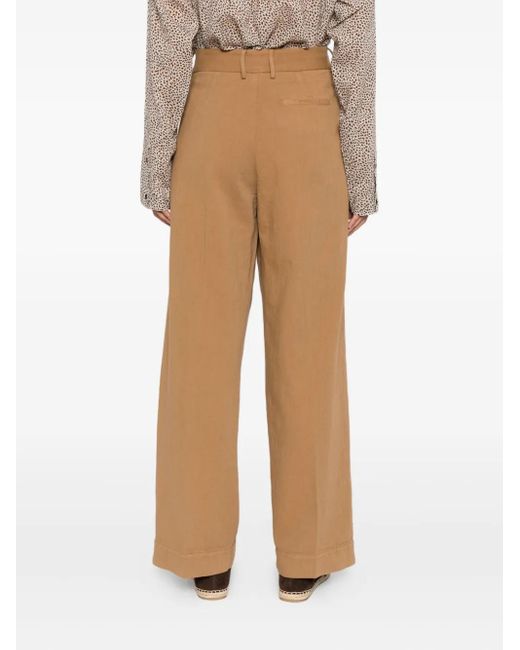 Forte Forte Natural Fluid Cotton Bull Sartorial Low Waist Pants