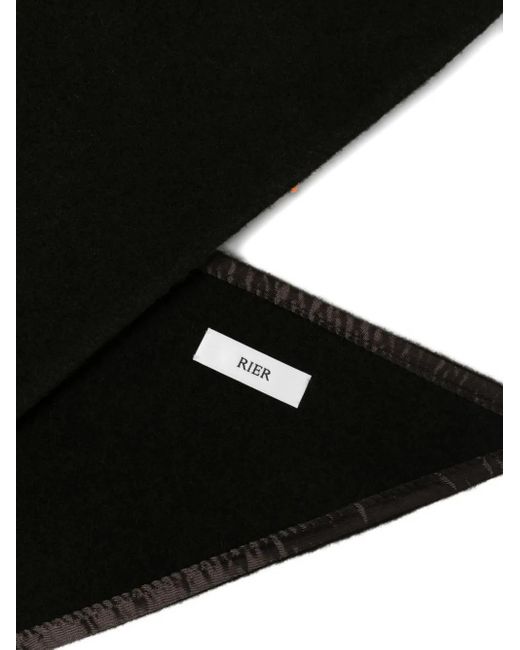 Rier Black Triangular Scarf for men