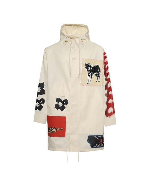 Marni White X Slawn And Soldier Duster Parka for men