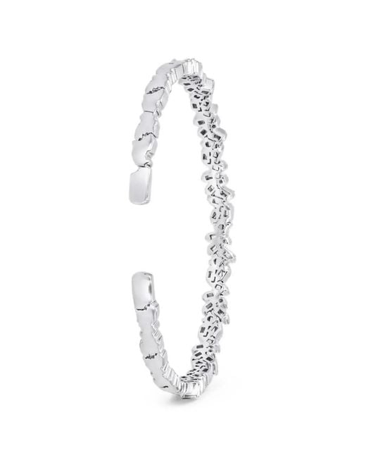 Suzanne Kalan White Sparkler Diamond Bangle Bracelet