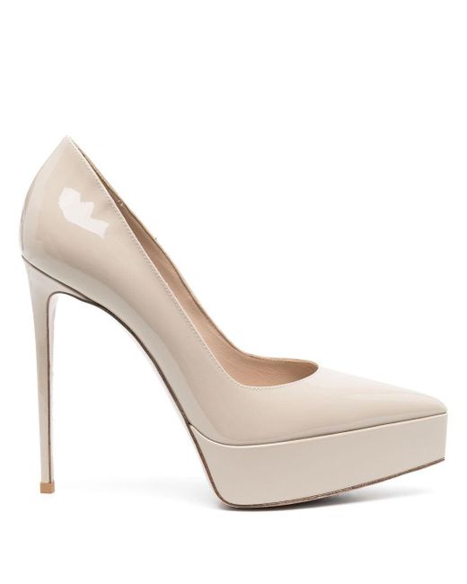 Zapatos Uma con tacón de 130mm Le Silla de color White