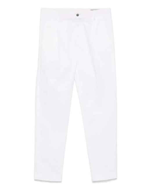 Pence White Settimo Chinos for men