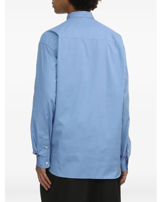 Comme des Garçons Overhemd Met Zakdetail in het Blue voor heren