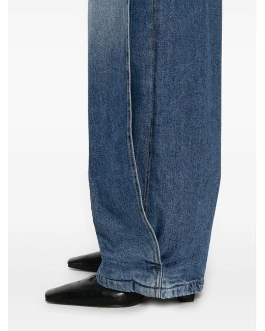 Jeans A Gamba Ampia di Sportmax in Blue