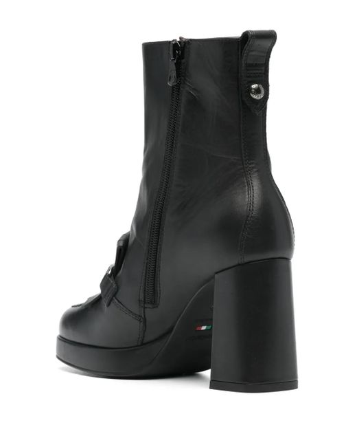 Nero Giardini Black Guanto 90Mm Leather Boots